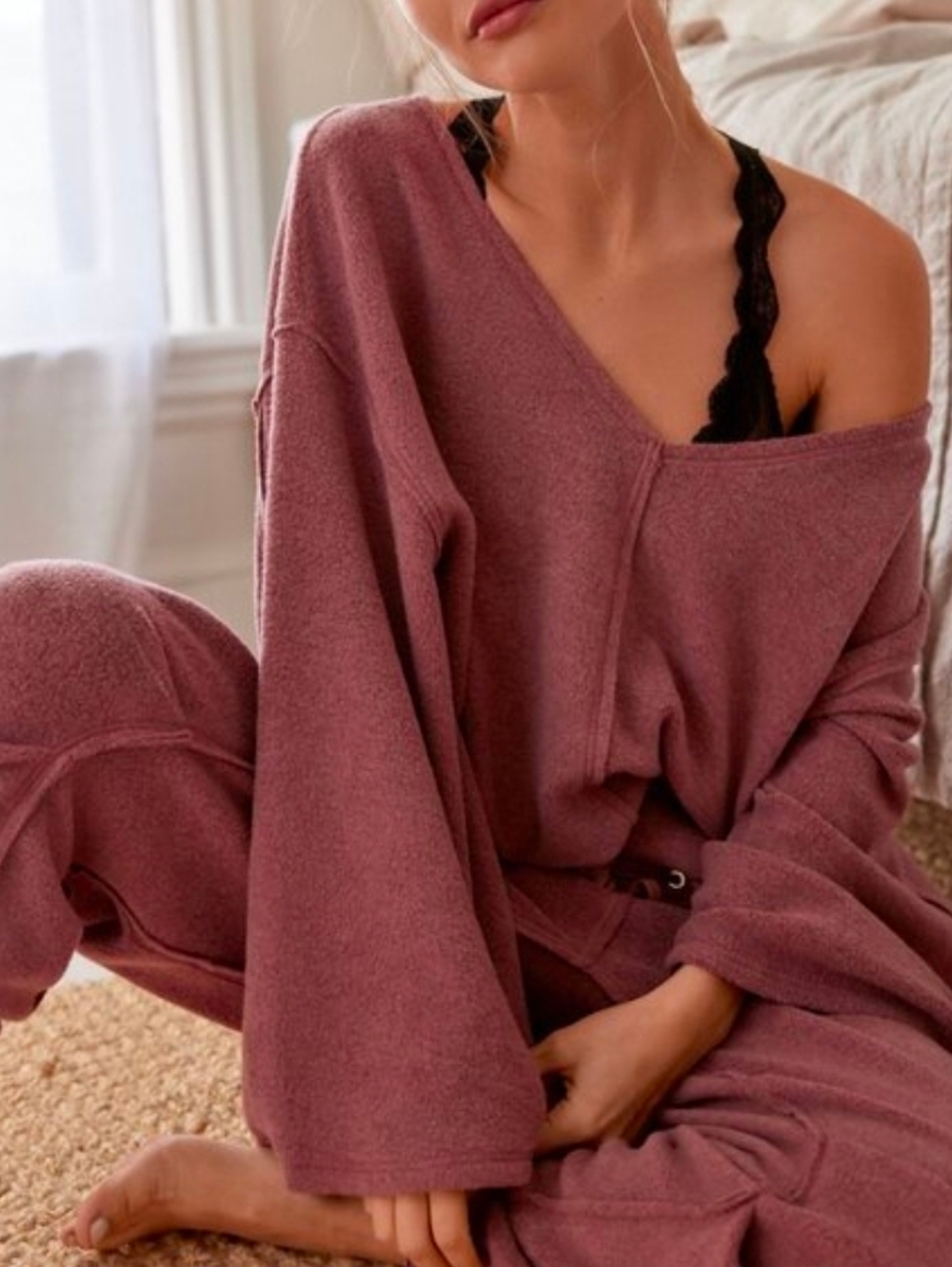 Free People Day Off Pull Over Sweater In Wild Ginger Large & Small Soldout NWT$